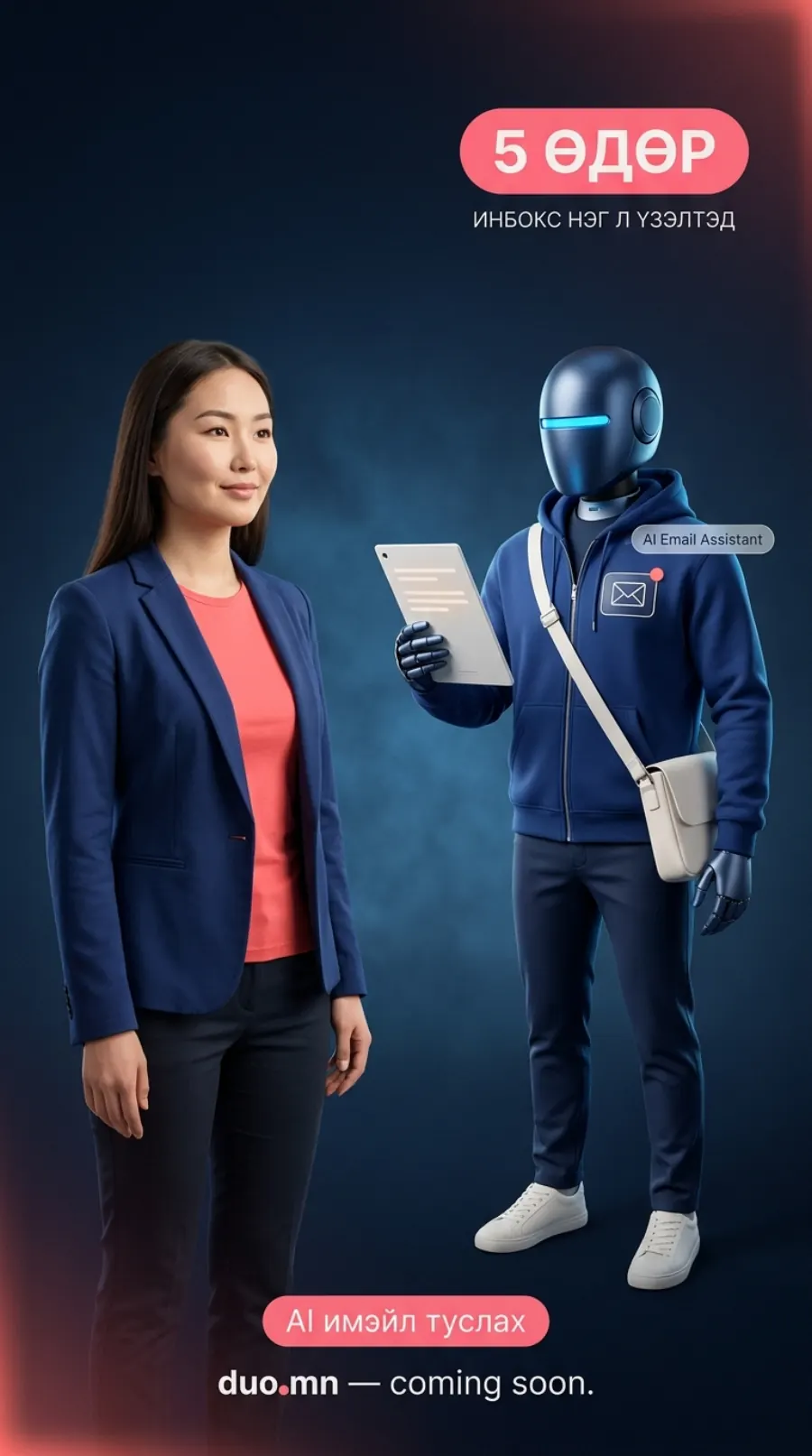 AI Email Assistant — захидал унших, хариулах, ангилах автомат